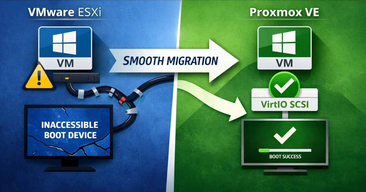 Smooth Migration to Move Windows VMs to Proxmox VE