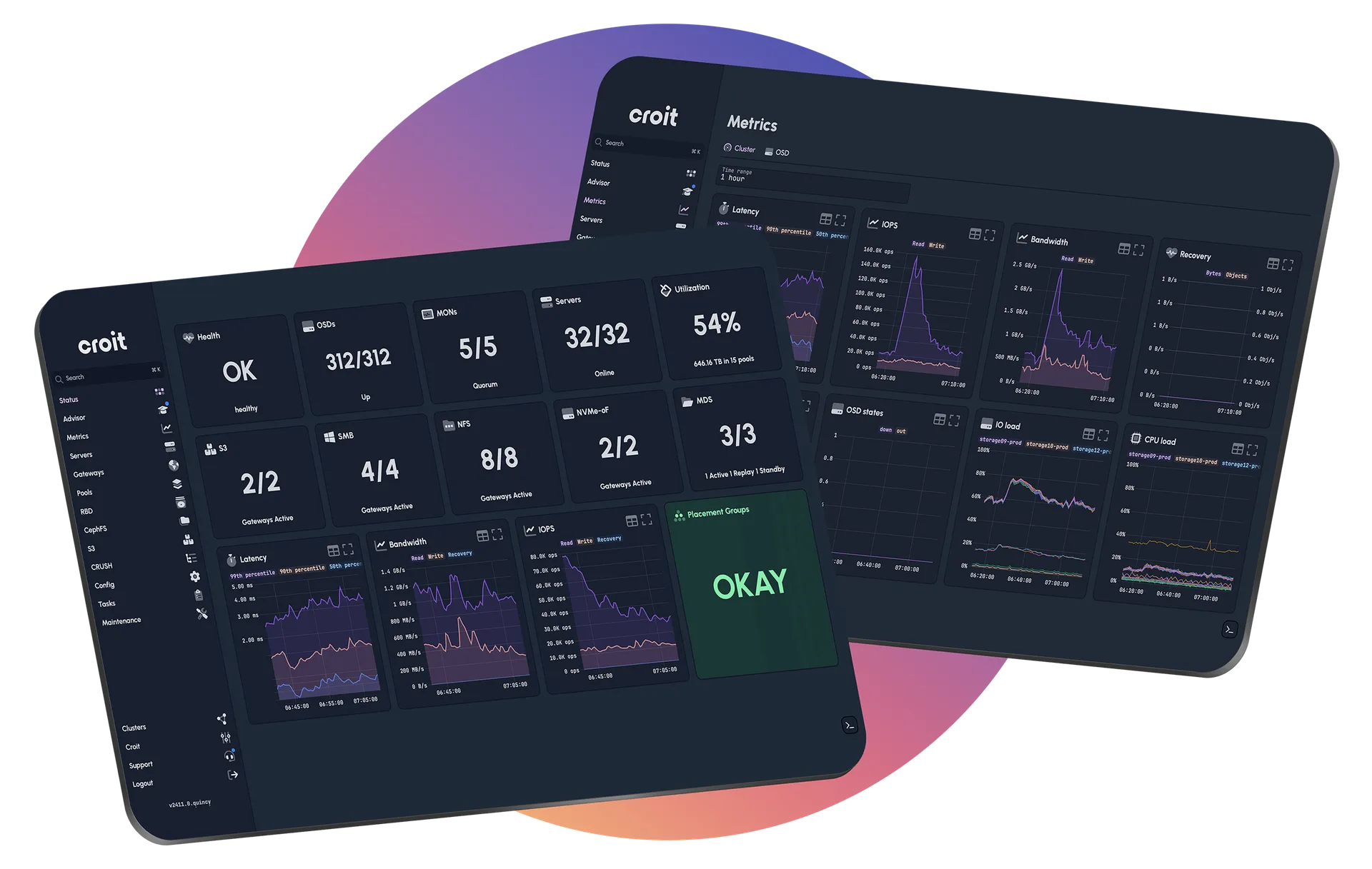 croit platform UI