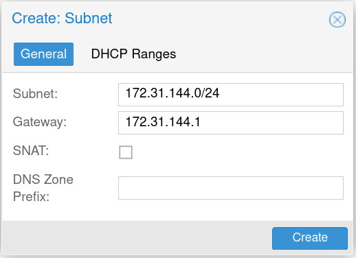 Configure Subnet